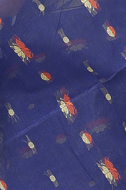 Naby Blue Pure Cotton Gunjan Tant Saree (934)